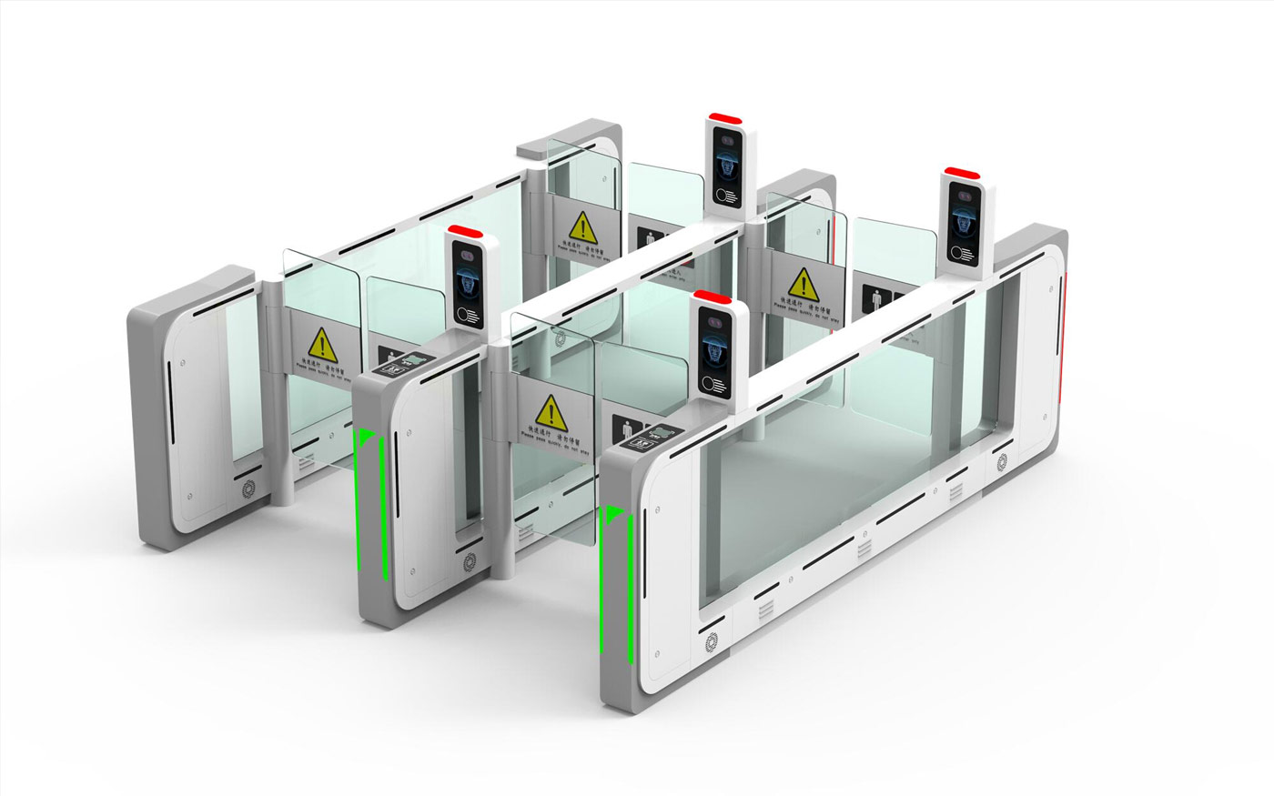 Anti-tailgating AB Speed Turnstile Gate